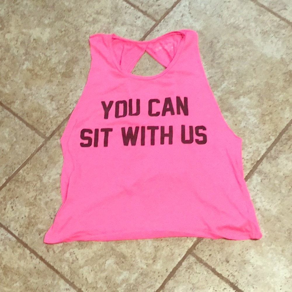 You can sit with us tank top.